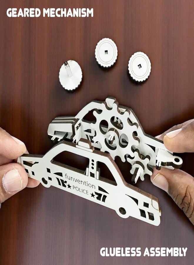 Funvention Birthday Return Gifts (Pack of 24) Fun Fidgets - Cars Series | DIY Mini Mechanical Models 3D Puzzle Return Favours for Kids Birthday Party 5+ Years Made in India Toys Return Gift, Silver - Image 4